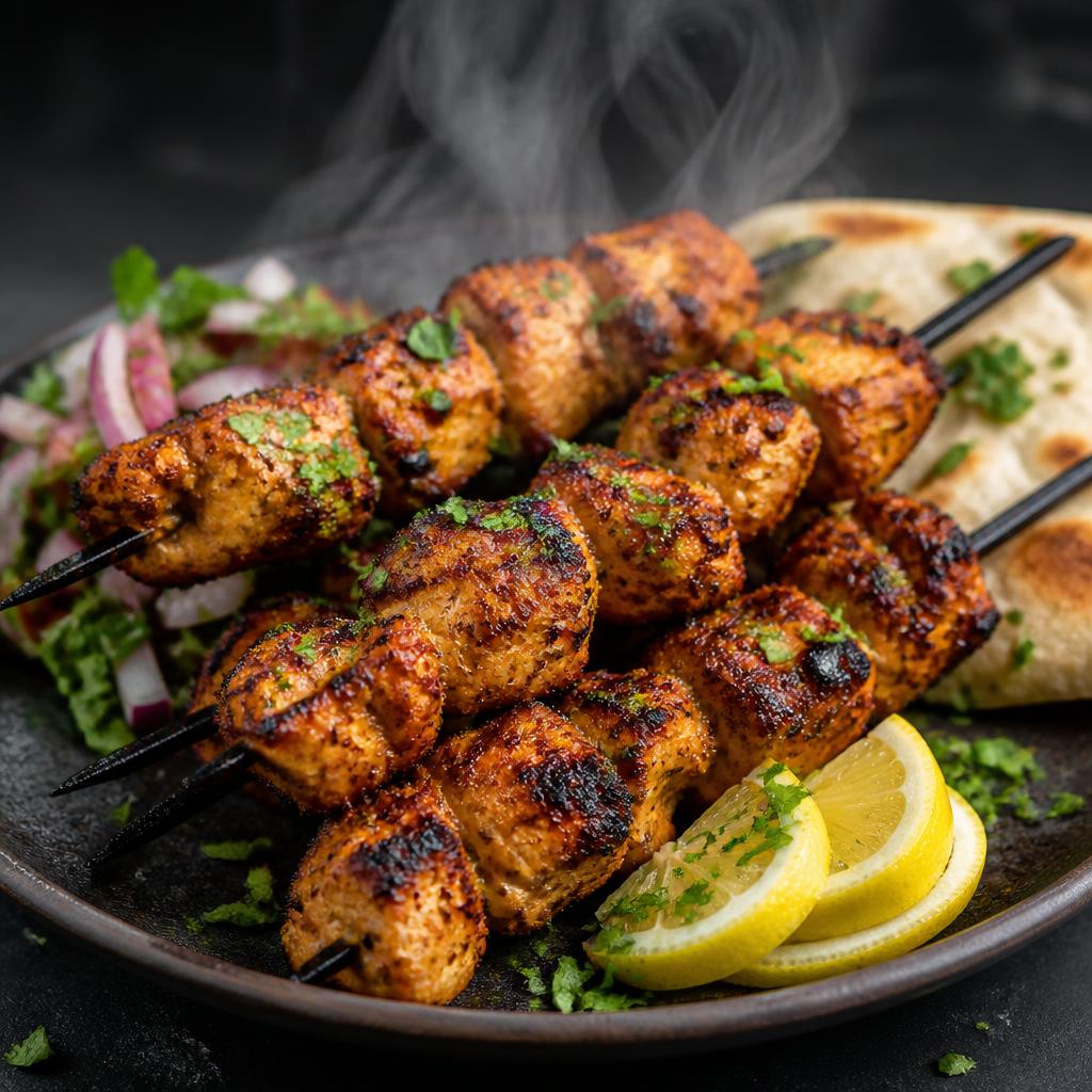 Street Grill marinade plated as a finished meal